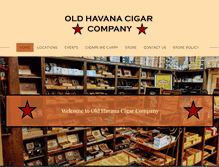 Tablet Screenshot of oldhavanacigarco.com